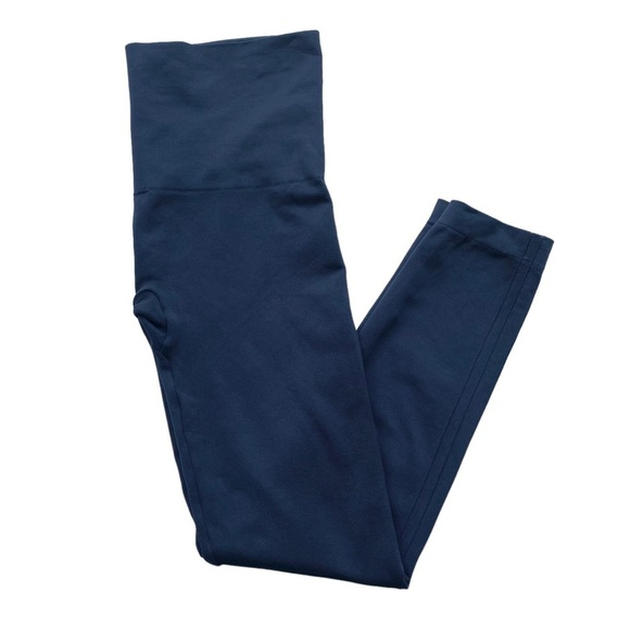 Spanx Leggings Size XL Look At Me Now Black High Rise Cropped Seamless Ponte - Picture 2 of 12